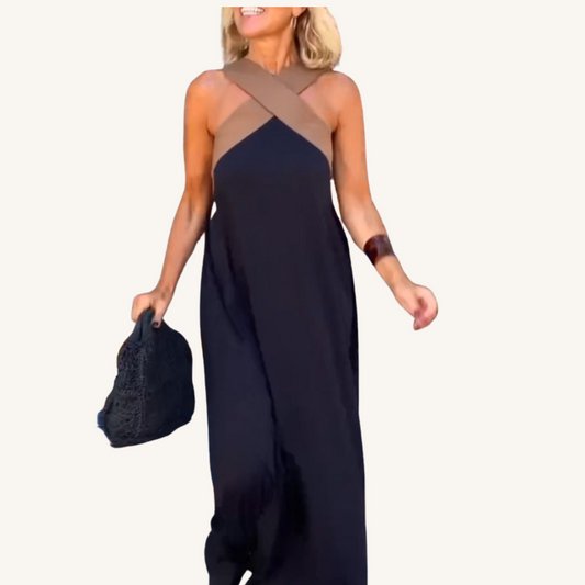 Anne | Robe élégante à décolleté croisé