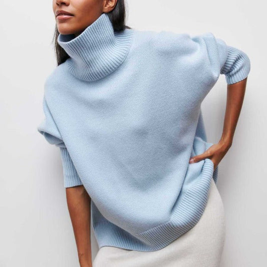 Sophie | Pull en maille à col roulé