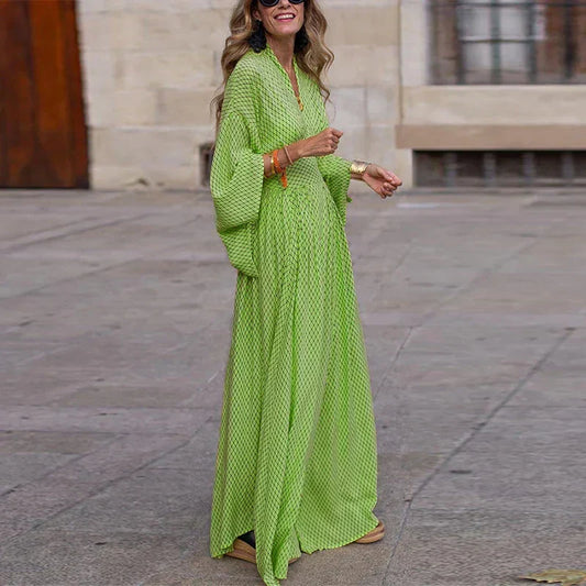 Kristal | Robe longue à décolleté en V