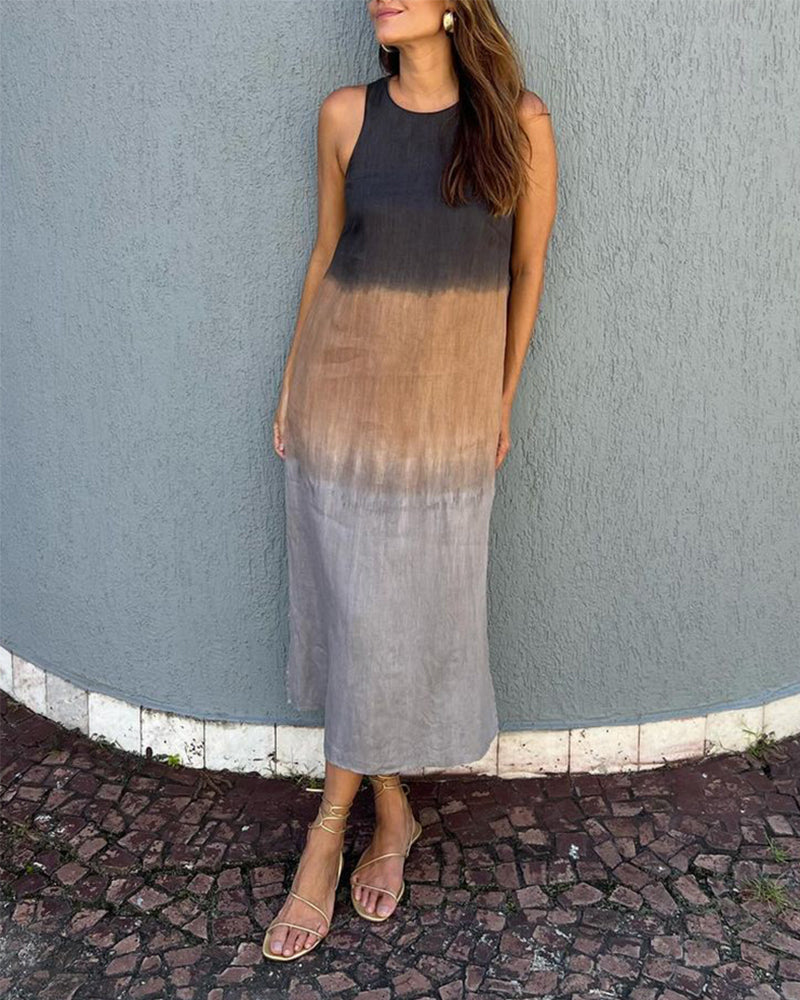 Fenna| Robe sans manches avec dégradé